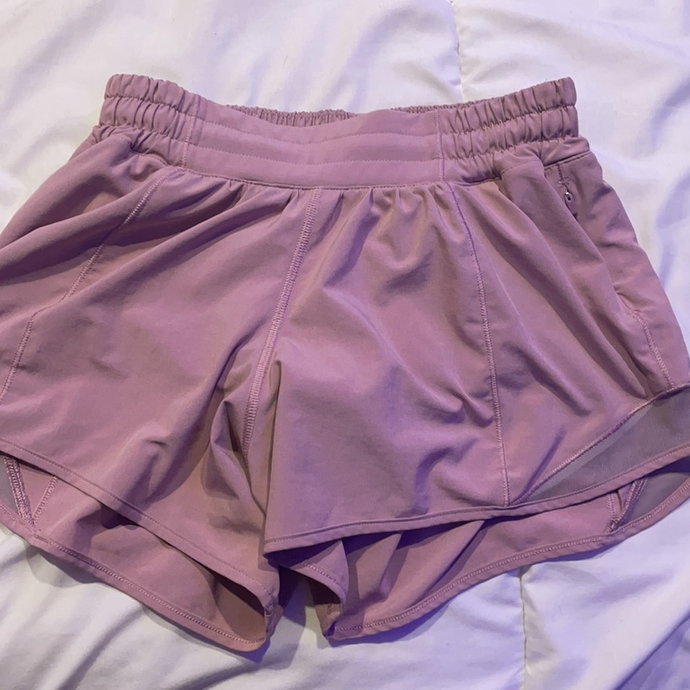 pink lululemon shorts